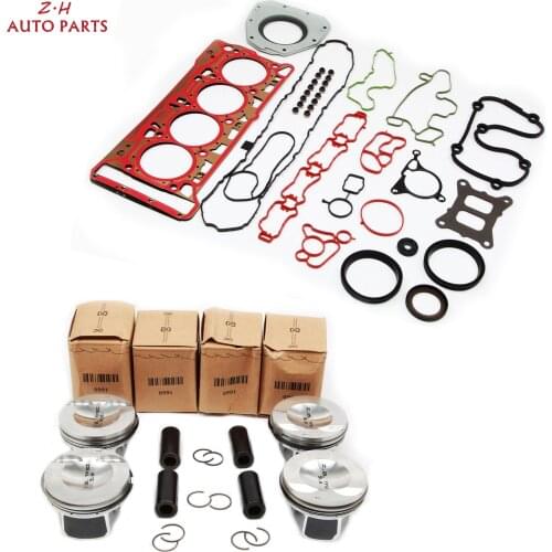 New Pin23mm Modified Pistons Gasket Seals 06K 103 383K Rebuilding Kit For Audi A4 A5 A6 Q5 Q7 TT VW Passat Scirocco 2.0TFSI CNCD
