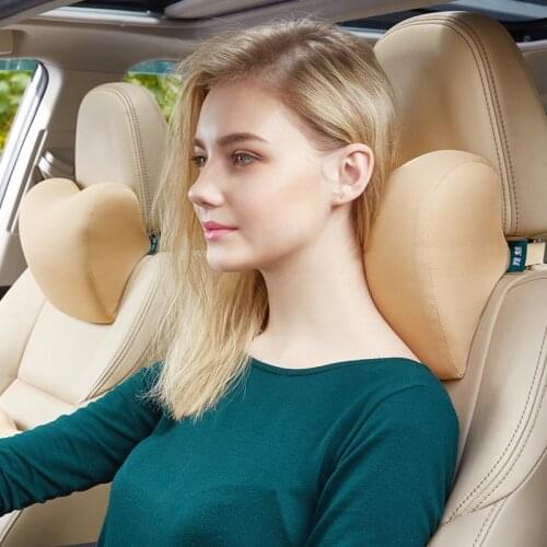 Slow Rebound Memory Foam Car Neck Headrest Auto Seat Head Pillow Travel Neck Pad Support Holder Seat Pillows