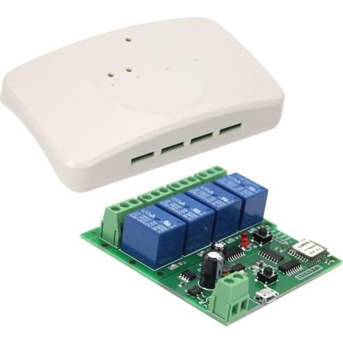 4CH 12V 32V 220V 10A WiFi Relay Module Jog Inching Self-locking Controller Things Smart Home Remote Control WIFI Wireless Switch