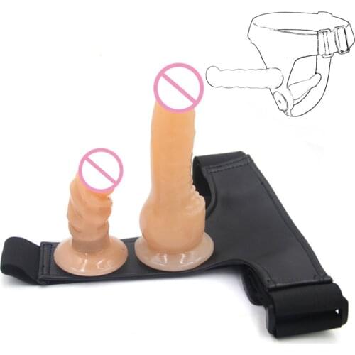 Lesbian Sex Toy for women fake Dildo With harness Strapon Penis Anal Plug For Couple Chastity Belt Strap on Dildo