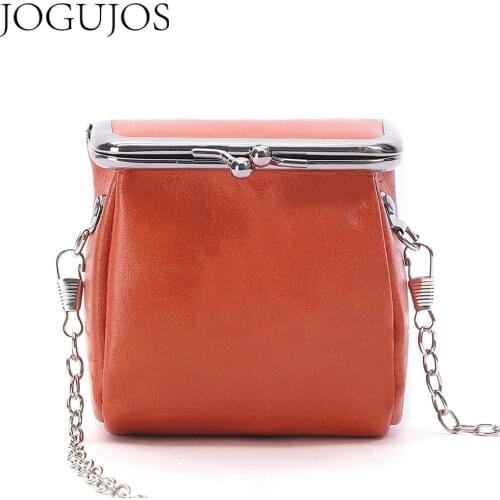JOGUJOS New Genuie Leather Women Shoulder Bags 2020 Luxury Design Fashion Lady Messanger Bag High Quality Women Small Coin Purse