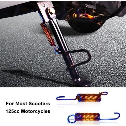 Universal 125cc Motorcycle Scooter Kickstand Side Stand Spring For Honda CG125 304 Stainless Steel Kick Bracket Spring Motorbike