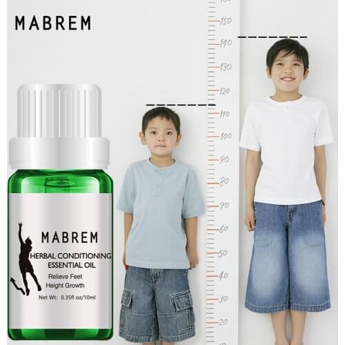 MABREM Soothing Foot Promote Bone Growth Height Increase Oil Conditioning Body Grow Taller Herbal Essential Oils Massage Oil