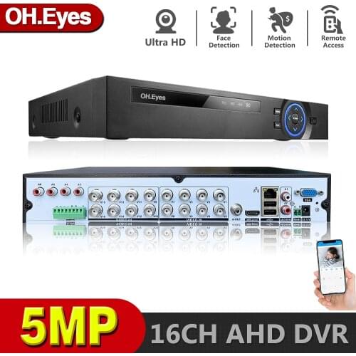 OH.eyes 16 ch AHD DVR 4MP 16CH AHD/CVI/TVI DVR 4M CCTV Video Recorder Hybrid DVR NVR HVR 5 In 1 DVR for surveillance System