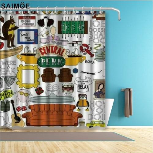 Friends Tv Show COLLAGE Custom Shower Curtain