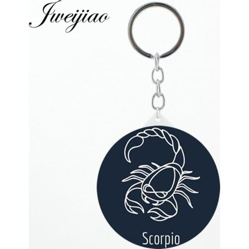 JWEIJIAO Zodiac Sign Keychian mirror Todorova Star Capricorn Aquarius Pisces simple photo custom Vanity mirror for wife XZ01