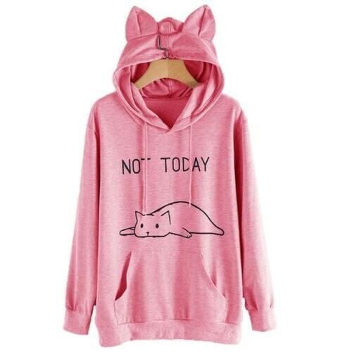Womens Pet Shirts Sweatshirt Animal Pouch Hooded Tops Womens Solid Hoodie Pocket Long Sleeve Hoodie Pullover Hoodie Sweatshirt