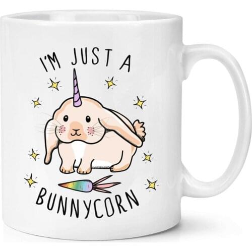 2020 Hot Coffee NEW Mugs I'm Just A Bunnycorn 11oz Mug Cup- Bunny Unicorn Rabbit Funny Mug