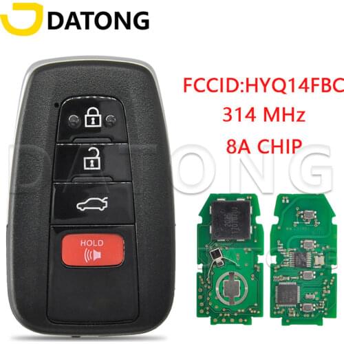 Datong World Car Remote Key For Toyota PRUIS CAMRY 314.3 FSK 8A Chip FCCID:HYQ14FBC Auto Smart Keyless Entry Replace Card Key