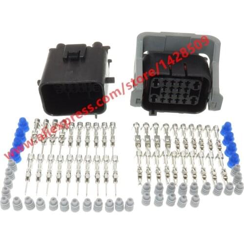 1 Sets 20 Pin Automotive Waterproof Engine Connector Car Female Male Sealed Plug 936780-2 936777-2