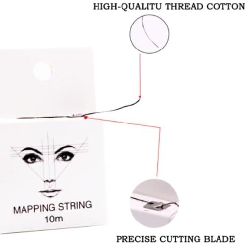 Mapping Pre-ink String For Microblading Eyebow Make Up Dyeing Liners Thread Semi Permanent Positioning Eyebrow Measuring Tool