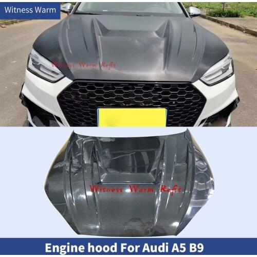 For Audi A5 B9 Carbon Fiber FRP front Engine hood bonnet For Audi A5 car body kit 2017-UP