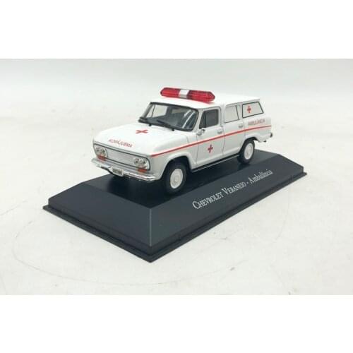 Diecast 1/43 Scale CHEVROLET Alloy Ambulance Model Static Decoration Adult Collection Souvenir Ornaments Toys Display Gift Show