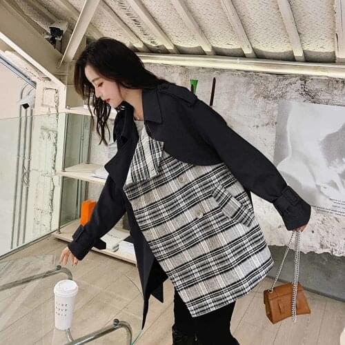 LWAIXS Women's Short Trench Coats