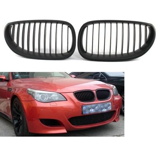 Matte Black Grille For BMW E60 E61 M5 5 Series 03-09