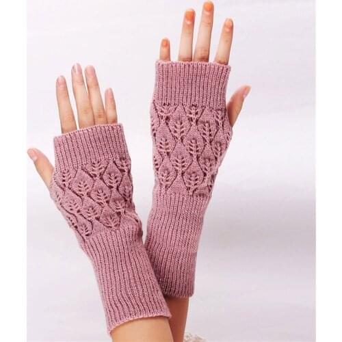 Fashion Mitt Half Finger Women Gloves Winter Autumn Knitted For Women Fingerless Gloves Wrist Warmer Mitte