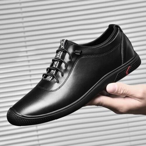 Mens Shoes 2021 New Spring Board Shoes Casual Shoes Autumn Breathable Fashion Sneakers Mens Genuine Leather Shoes