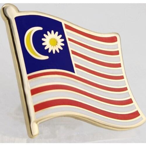 Soft Enamel Malaysia Flag Lapel Pins