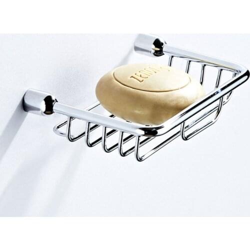 1PC Wall Mounted Soap Dishes Brass Chrome/Black Soap Holder Soap Basket Bathroom Accessories Banheiro Bath Hardware