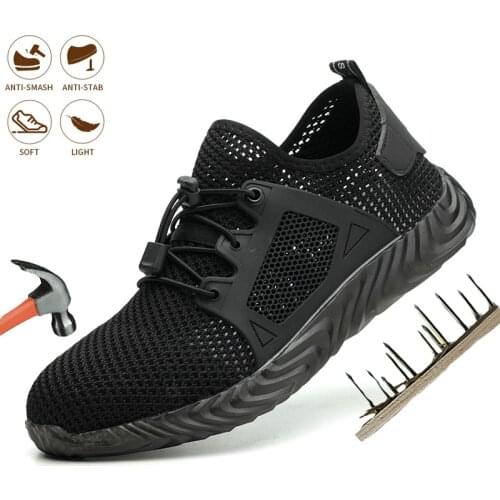 Indestructible Ryder Safety Shoes Steel Toe Cap Breathable Outdoor Steel Toe Footwear Puncture-Proof Boots Lightweight shoes Men