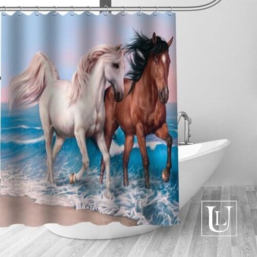 New arrival Custom horses Shower Curtain bathroom beautiful decor Shower Curtain Waterproof for yourself