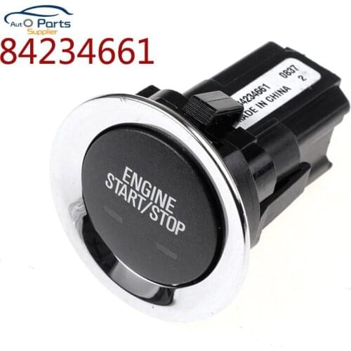 New 84234661 Engine Start/Stop Ignition Switch w/Chrome Trim OEM For 15 16 17 18 19 Chevrolet GMC Black