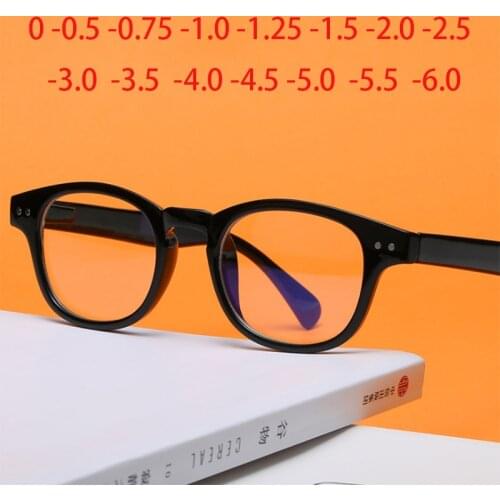 Transparent Small Squre Glasses Frames Men Women Vintage Optical Myopia Prescripton Spectalces 0 -0.5 -0.75 -1.0 -1.5 To -6.0