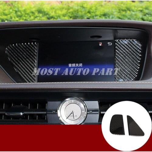 Carbon Fiber Console GPS Navigation Trim Cover For Lexus ES 250 300h 2013-2017 Car accesories interior Car decoration