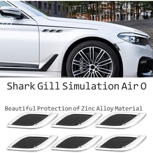 Suitable For Car Shark Gill Simulation Air Outlet Side Air Outlet Car Sticker Modification