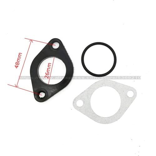 PZ26 PZ27 PZ30 Carburetor 26MM CARB ISOLATER CARBURETOR GASKET 6mm Intake Manifold Spacer O-RING SPACER Gaskets ATV Go Kart