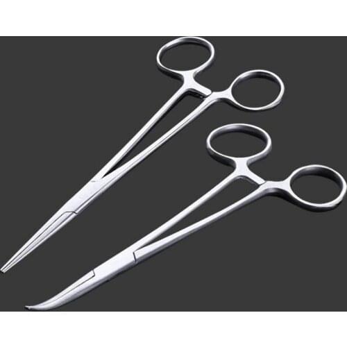 Stainless Steel Fishing Plier Scissor Line Cutter Fish Hook Remover Forceps Tackle Curved Tip Clamps Fishing Tool Accessories