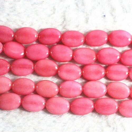 Lovely Pink Stripes Natural Stone Rhodochrosite Beads 13x18mm Fashion Oval Diy Lovely Diy Jewelry Loose Beads 15" B324
