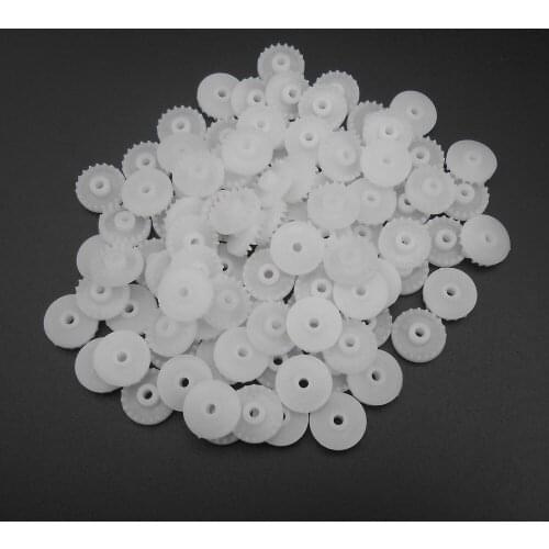 100PCS 0.5M 20T Plastic Crown Gear 0.5 Modulus 20 Teeth Aperture 2mm 1.95mm Tight Distribution 4MM X 11MM Teeth Front C202AF New