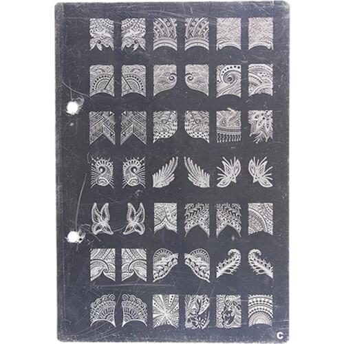 NEW! Only One Plate 11 Style XL Size14.8x21cm Stamping Image Plate Print Nail Art BIG Template
