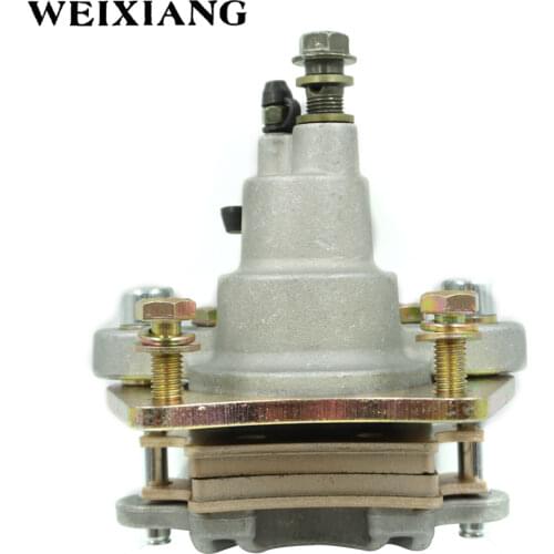 Motorcycle ATV Rear Disc Hydraulic Brake Bump Caliper For Honda Polaris Sportsman 400 450 500 600 700 800 With Pads 2003-2009