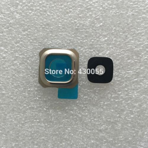 3 colors New Back Rear Camera Lens Glass Cover Ring with Frame Holder for Samsung Galaxy S6 edge plus G9280,Free Ship