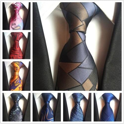 26 Colors Designer Geometric Paisley Necktie 8cm Men Formal Ties Gravata Wholesale
