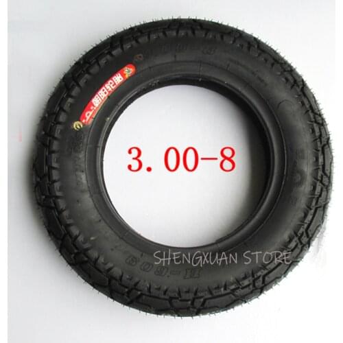 3.00-8 Tire tube tyre 3.00-8 / 300-8 6PR + 3.00-8 inner tyre for Gas and Electric Scooters Mini Motorcycle Warehouse Vehicles