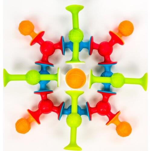 3D DIY Toys For Children Doll Little Suckers Silicone Block Assembled Educational Building Block Toys Children Gifts Fun Game