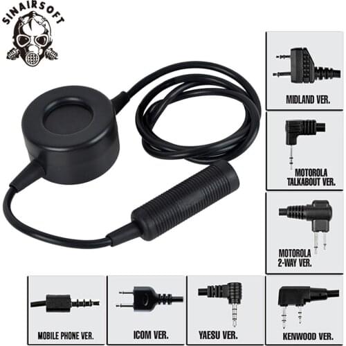 Z 114 TCI Tactical PTT Military Standard Version Cable Plug Adapter Walkie interphone