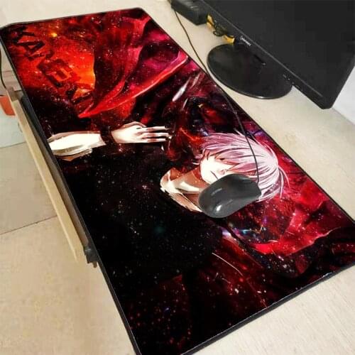 XGZ Tokyo Ghoul Anime Large Gaming Mouse Pad PC Computer Gamer Mousepad Keyboard Mat Desk Mat Locking Edge for CS GO LOL Dota