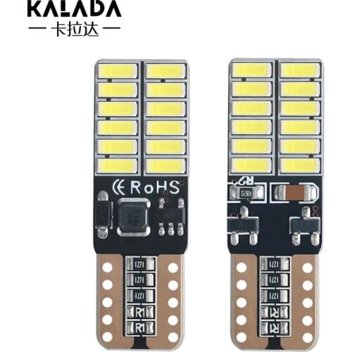 1 pcs Canbus T10 W5W 194 501 Car LED Interior Instrument Lights Bulb for Car Diode Auto Width Lamps Vehicle White Red Blue 12V