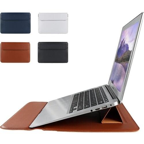 Laptop Sleeve Case For Macbook Air Pro 13 15 2020 Notebook Stand Cover Bag For Huawei ASUS HP Dell Lenovo 11 12 13.3 14 15.6