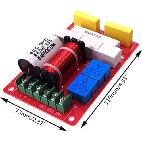 Pure Tweeter Crossover Multi-band Adjustable Sound Tweeter Speaker Modification Frequency Divider Diy