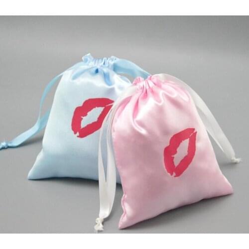 Customized Logo Brand Packaging bags For Fit Makeup/Jewelry/Cosmetic/Gift/Wedding/Party/Hair/Wig/Bundles/Shoe Bag