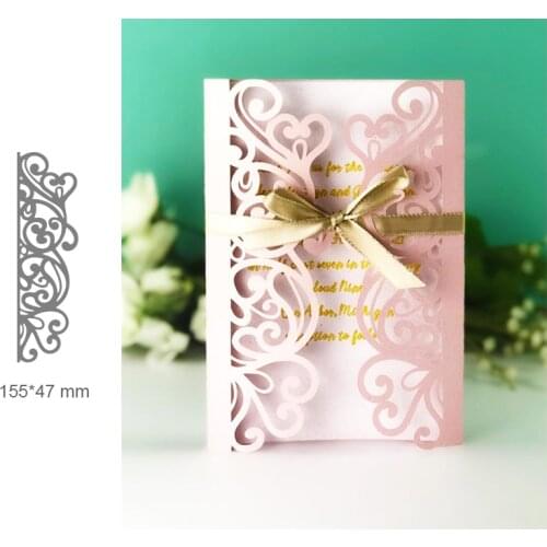 Loving Vine Border Dies Scrapbooking Metal Cutting Dies New 2019 Wedding Invitation Craft Die Cut Stencil for Card Making
