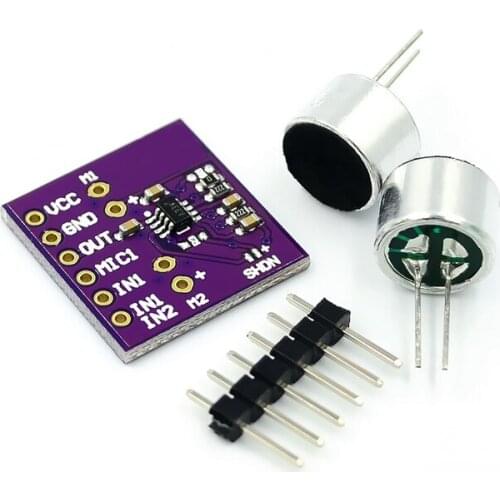 MAX9813H Microphone Module Microphone Amplifier Amplifier Module Double Input Fixed Gain Integrated Bias CJMCU-9813 Module