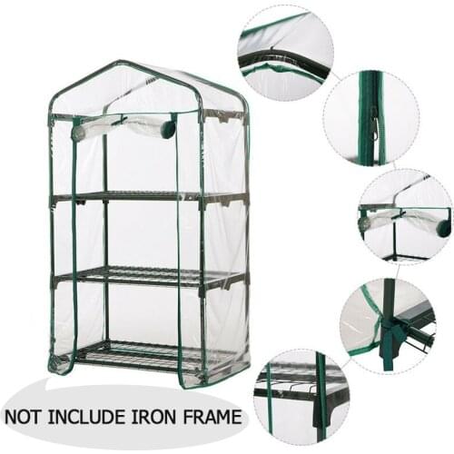 Mini Greenhouse Outdoor Growbag Growhouse PVC Cover Plastic Garden Green House Fiver Floors Green Household Plant Greenhouse