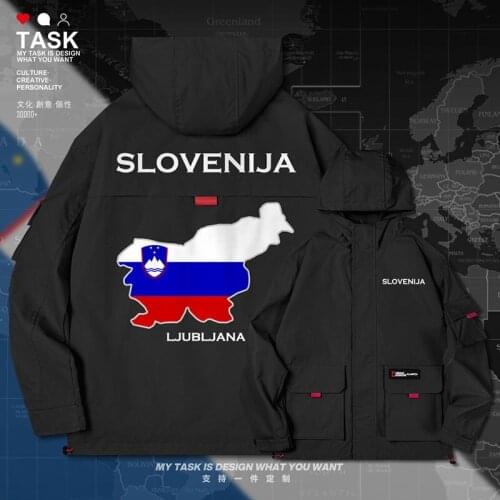 Slovenia Slovene SVN men jacket hooded map nation flag windbreaker jackets streetwear mens chaquetas hombre clothes autumn