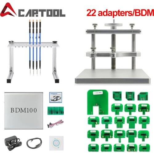 OBD2 LED BDM frame Testing for BDM100 fgtech Chip Tunning with 22pcs BDM Frame Adapter Master CMD ECU Programming Diagnostic